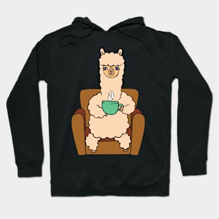 Alpaca with coffee Hoodie